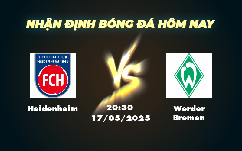 heidenheim werder bremen 17 05 bundesliga